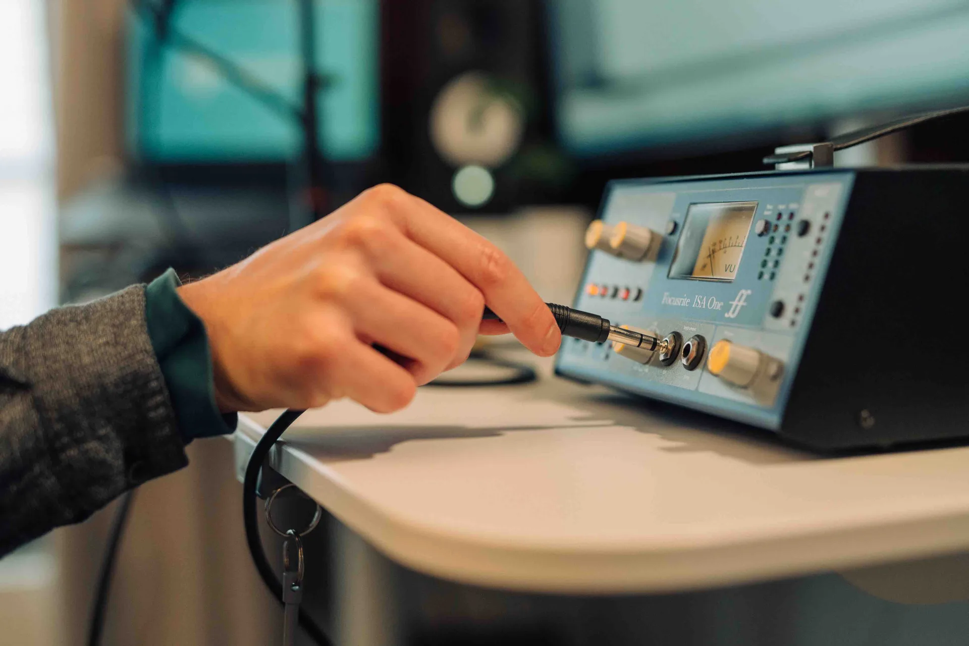 Homestudio van een voice-over — opnemen en editen, foto: Illias Teirlinck